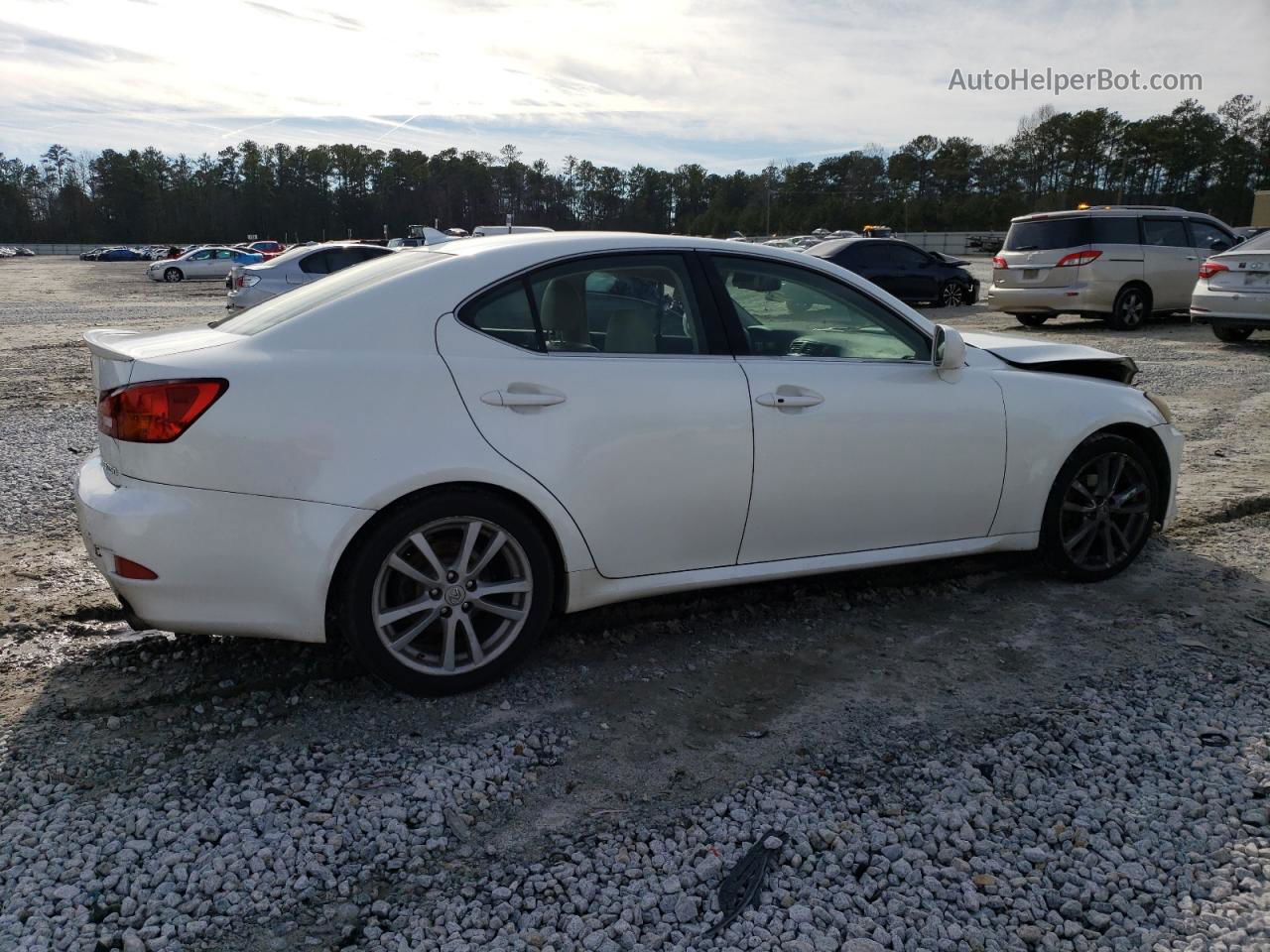 2007 Lexus Is 250 White vin: JTHBK262972042882