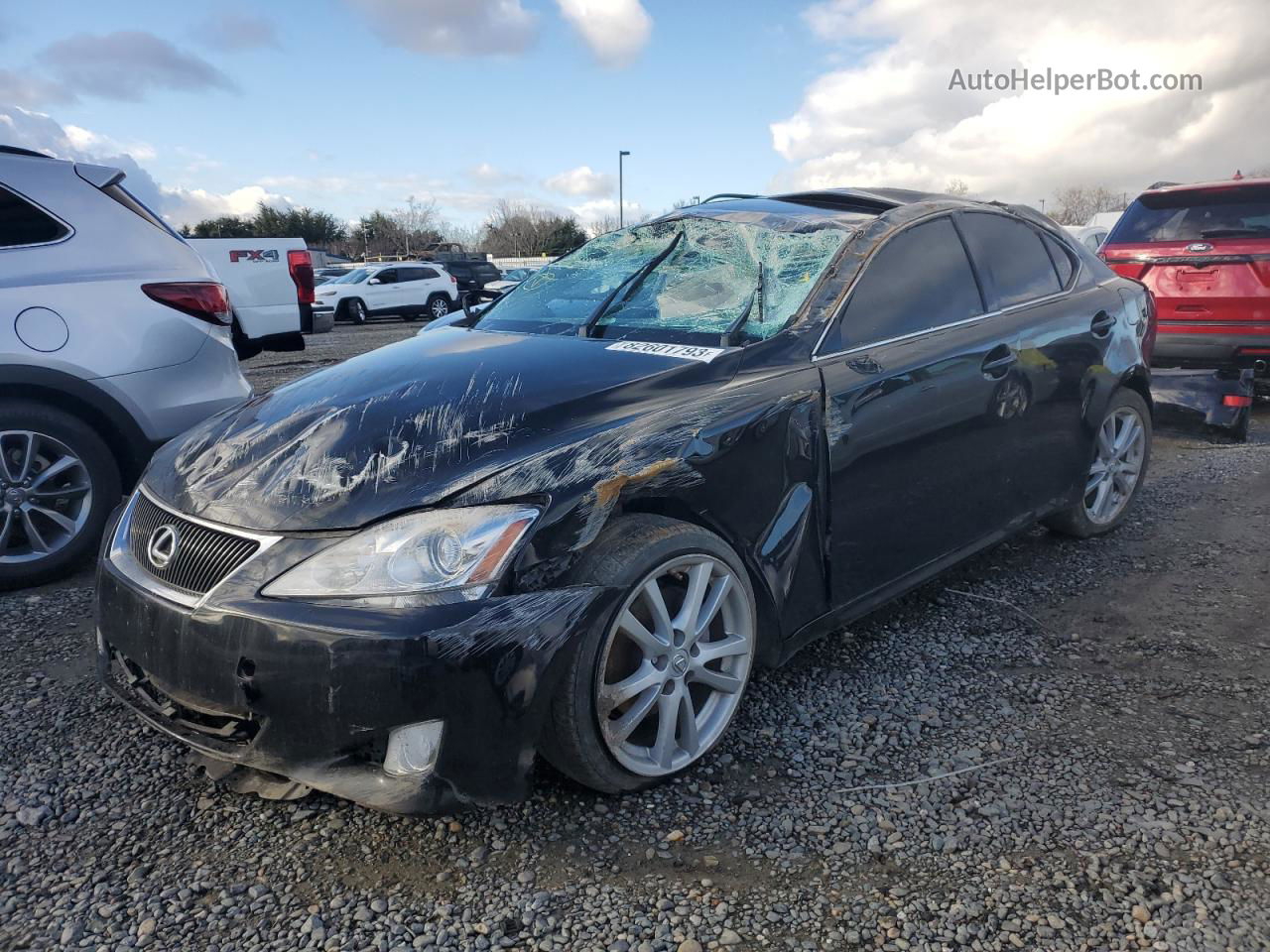 2007 Lexus Is 250 Черный vin: JTHBK262972051856