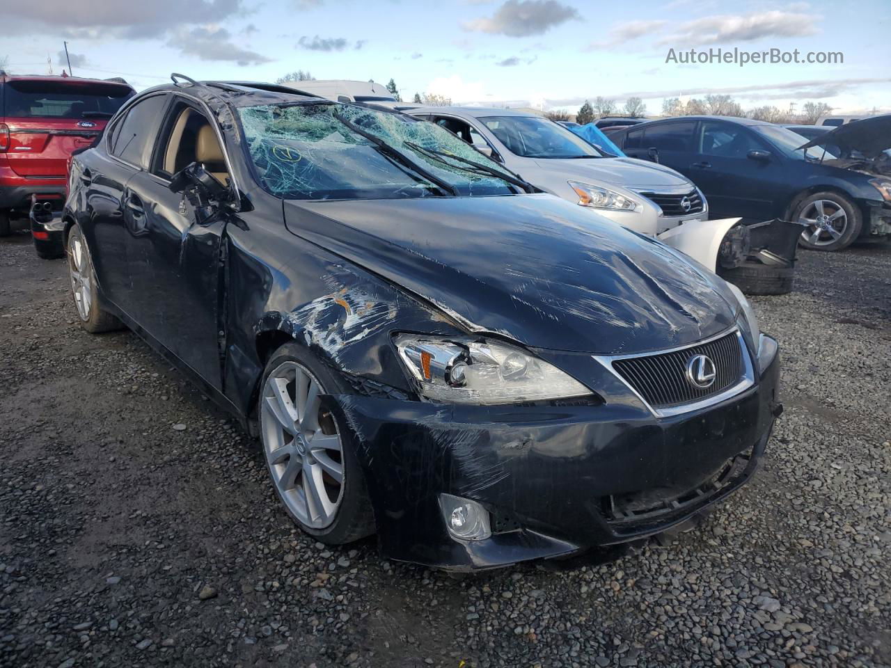 2007 Lexus Is 250 Черный vin: JTHBK262972051856