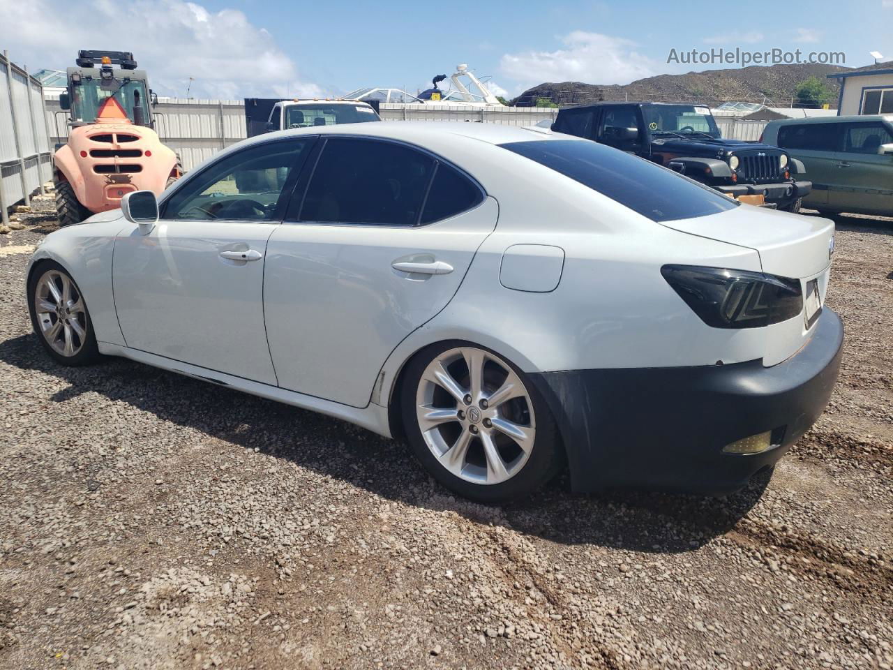 2007 Lexus Is 250 White vin: JTHBK262975029726