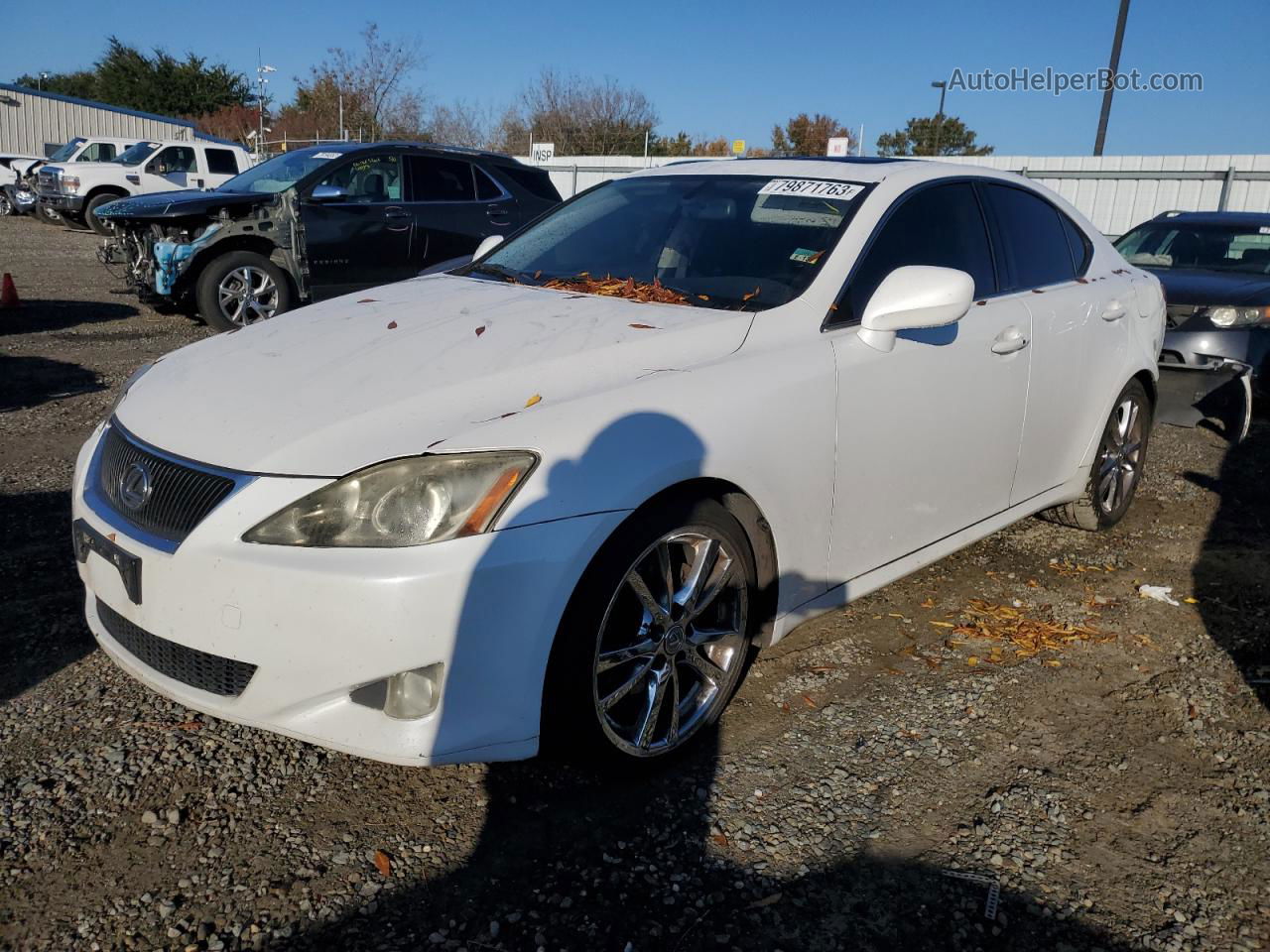 2007 Lexus Is 250 White vin: JTHBK262975048356