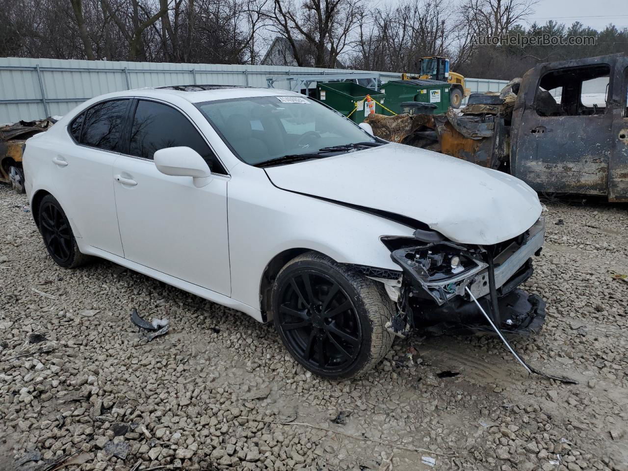 2007 Lexus Is 250 White vin: JTHBK262X72041546