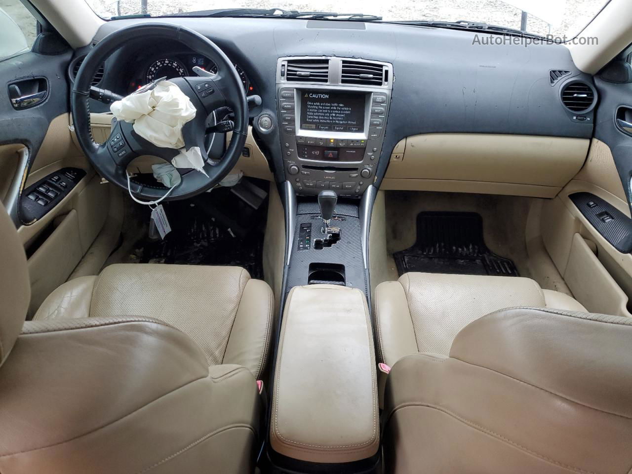 2007 Lexus Is 250 White vin: JTHBK262X72041546