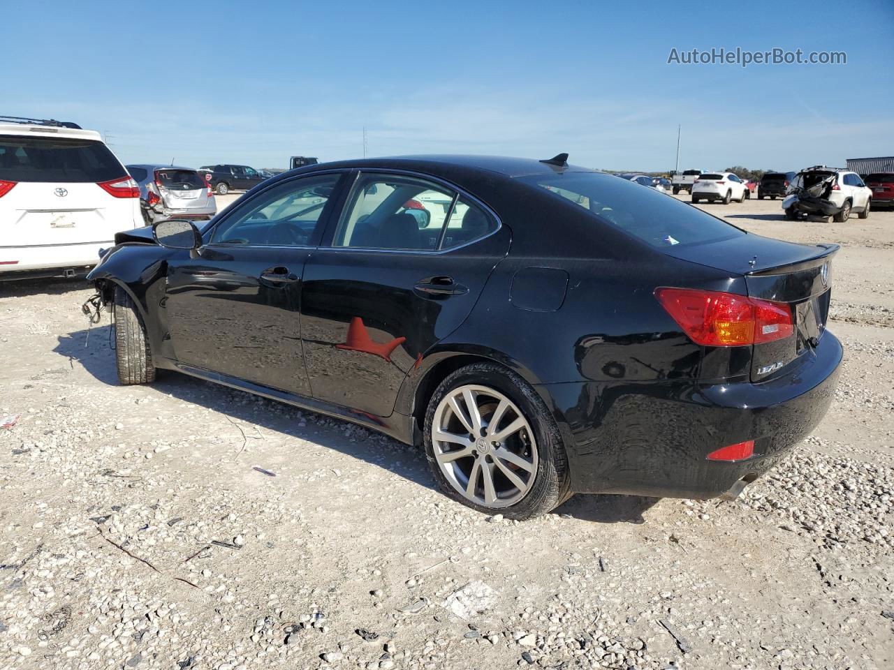 2007 Lexus Is 250 Black vin: JTHBK262X72044978