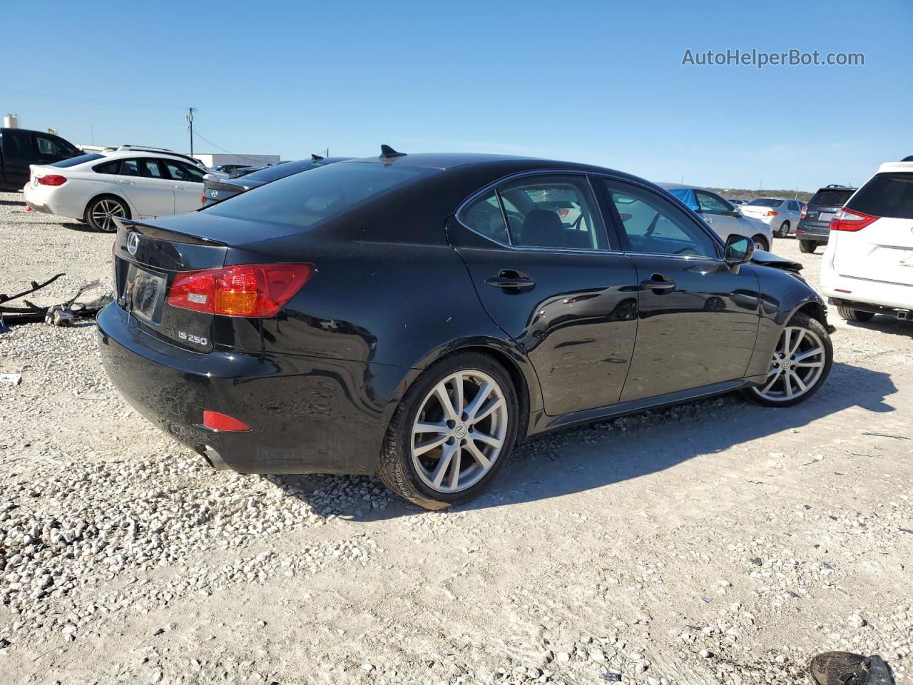 2007 Lexus Is 250 Black vin: JTHBK262X72044978