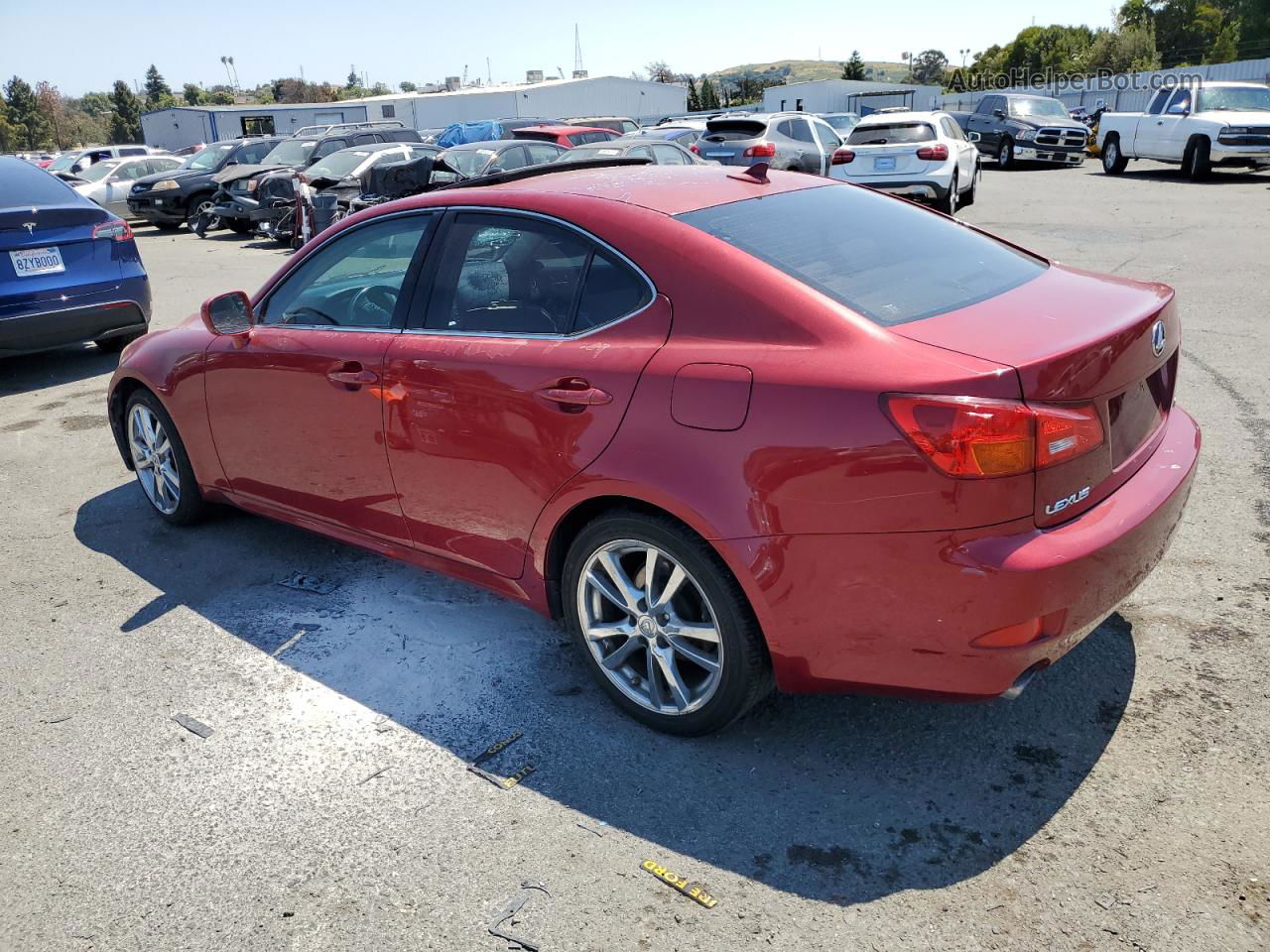 2007 Lexus Is 250 Burgundy vin: JTHBK262X72052949