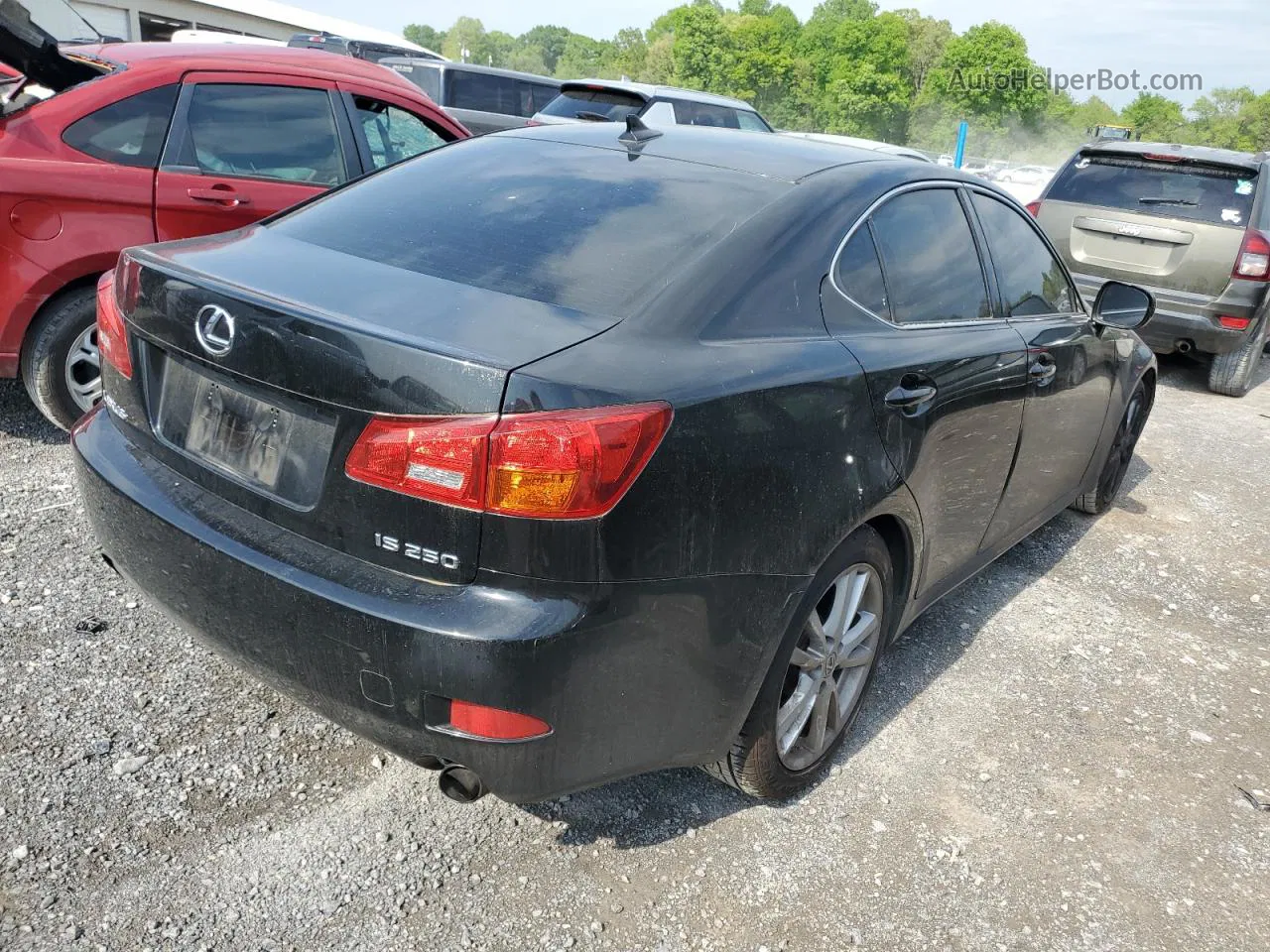 2007 Lexus Is 250 Black vin: JTHBK262X75048401