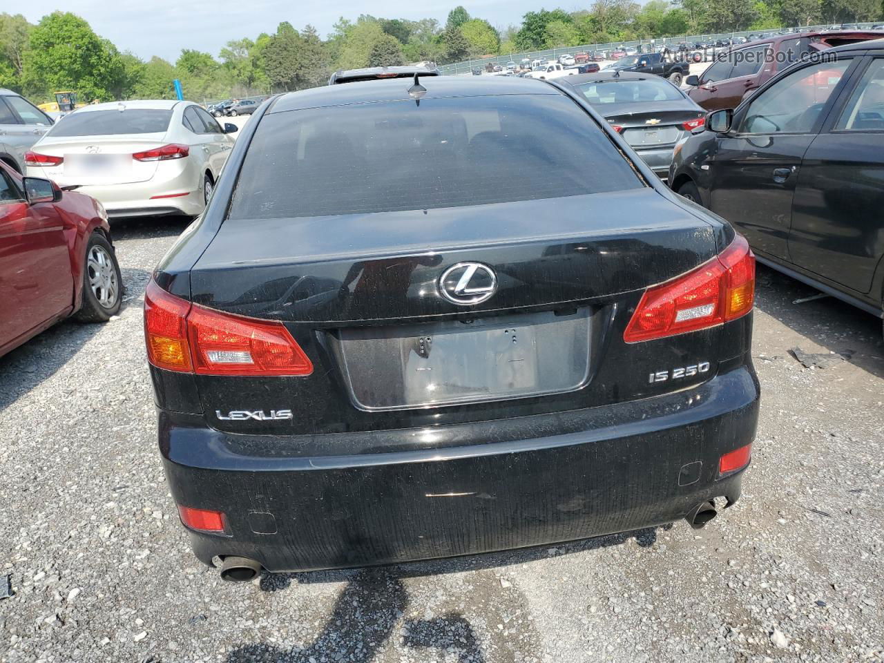 2007 Lexus Is 250 Black vin: JTHBK262X75048401