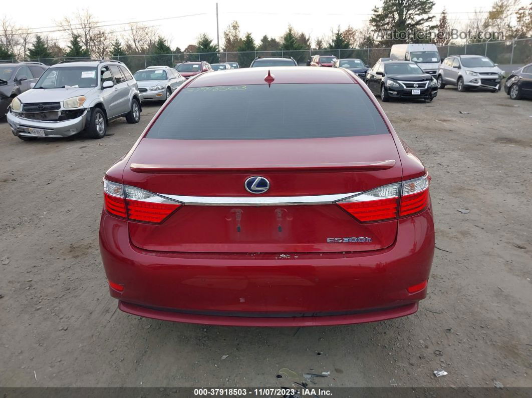 2013 Lexus Es 300h Red vin: JTHBW1GG0D2000203