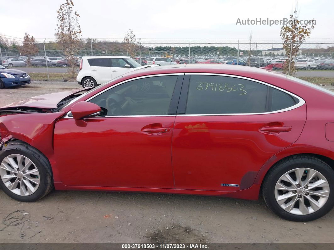 2013 Lexus Es 300h Red vin: JTHBW1GG0D2000203