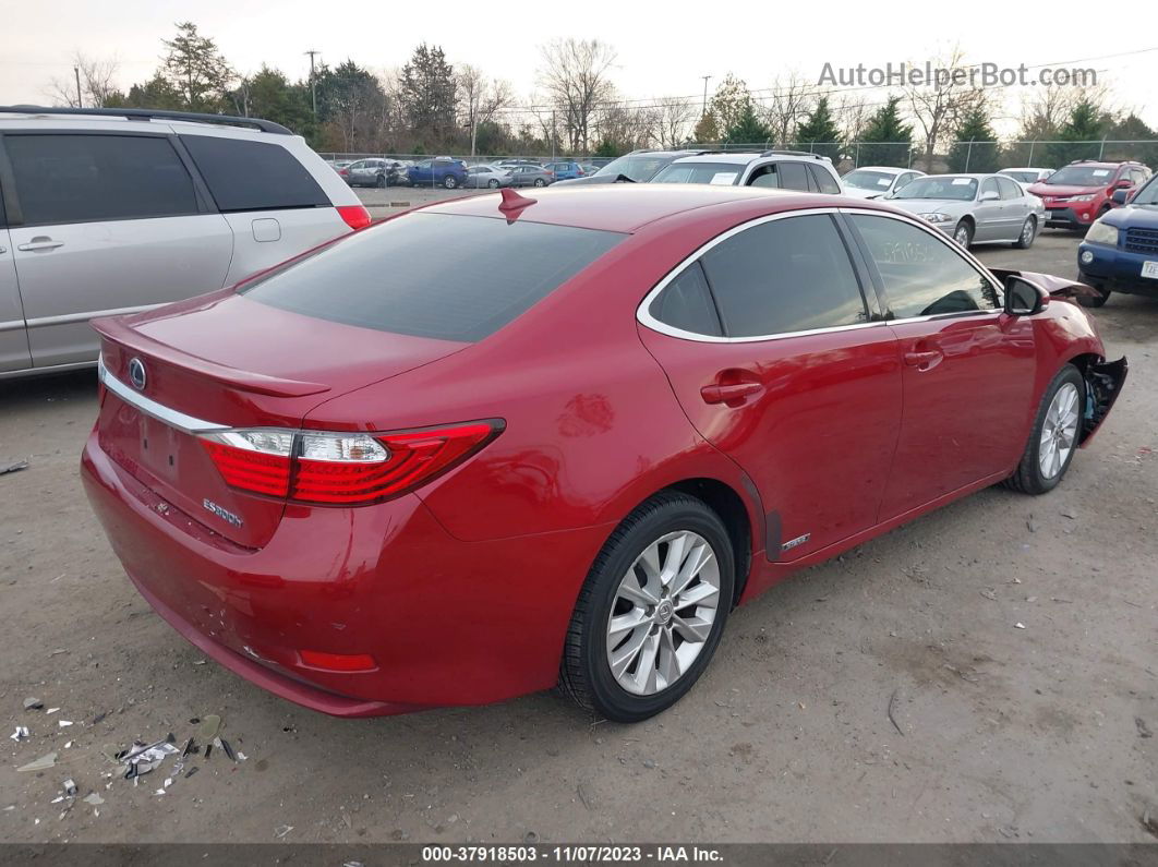 2013 Lexus Es 300h Красный vin: JTHBW1GG0D2000203