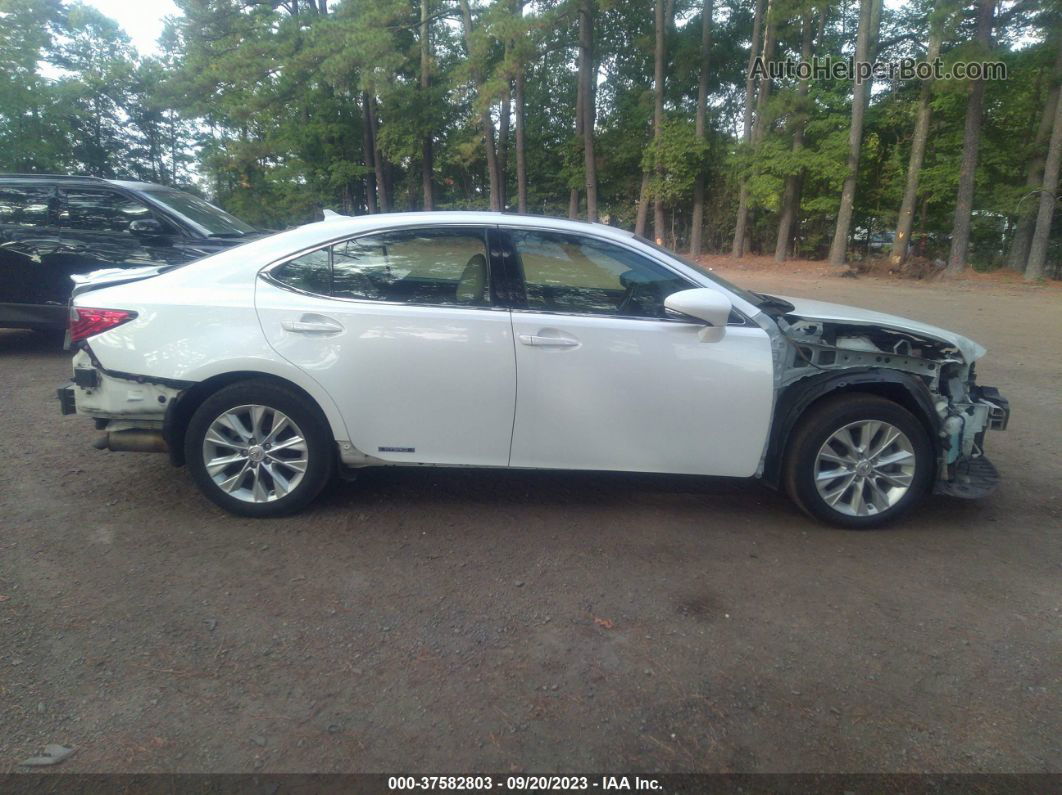 2013 Lexus Es 300h Hybrid White vin: JTHBW1GG0D2007359