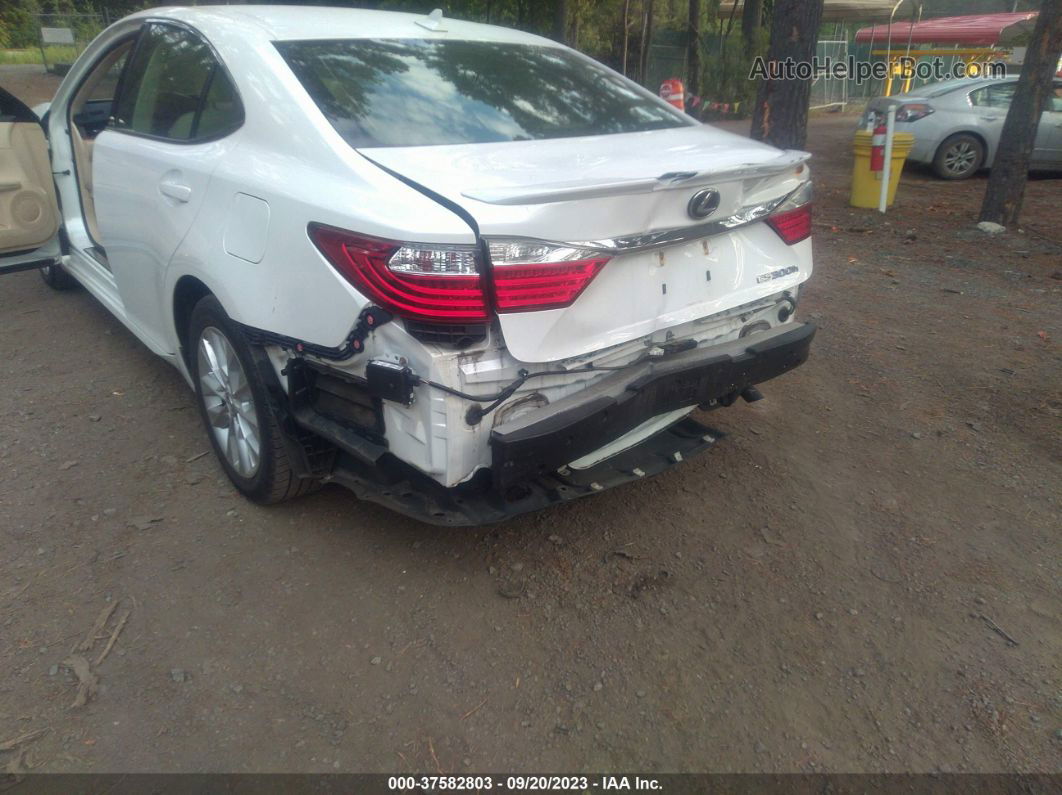 2013 Lexus Es 300h Hybrid White vin: JTHBW1GG0D2007359