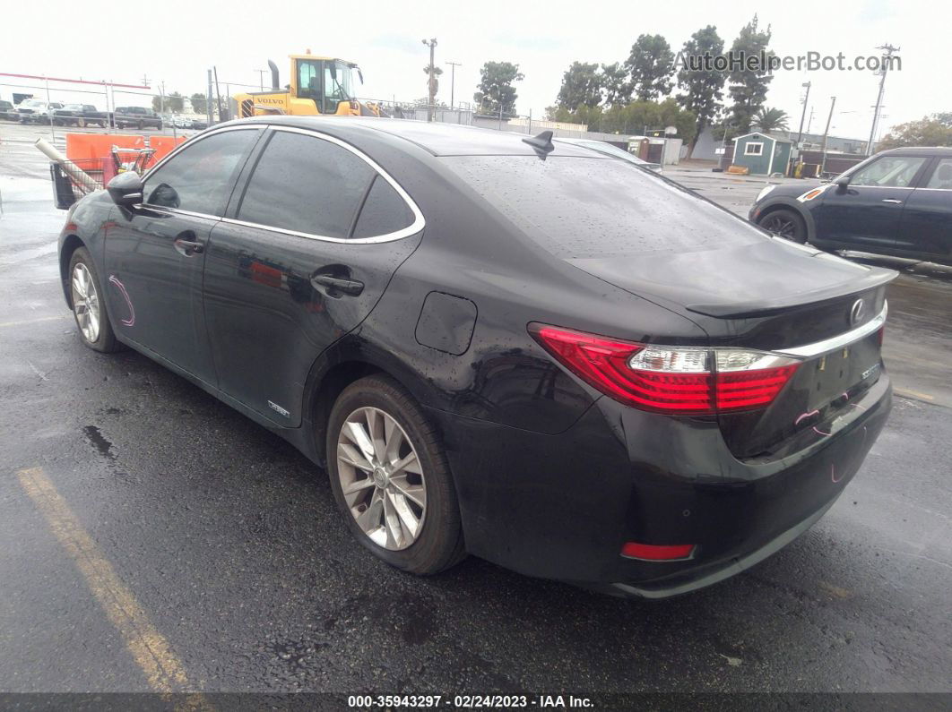 2013 Lexus Es 300h Hybrid Black vin: JTHBW1GG0D2015185