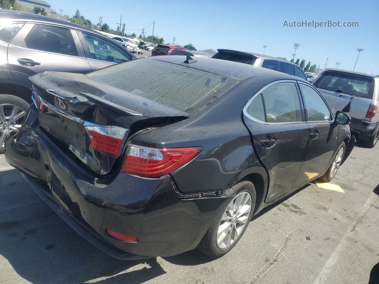 2013 Lexus Es 300h Black vin: JTHBW1GG0D2015381