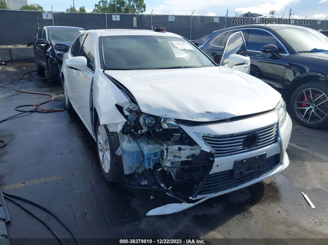 2013 Lexus Es 300h   White vin: JTHBW1GG0D2015848