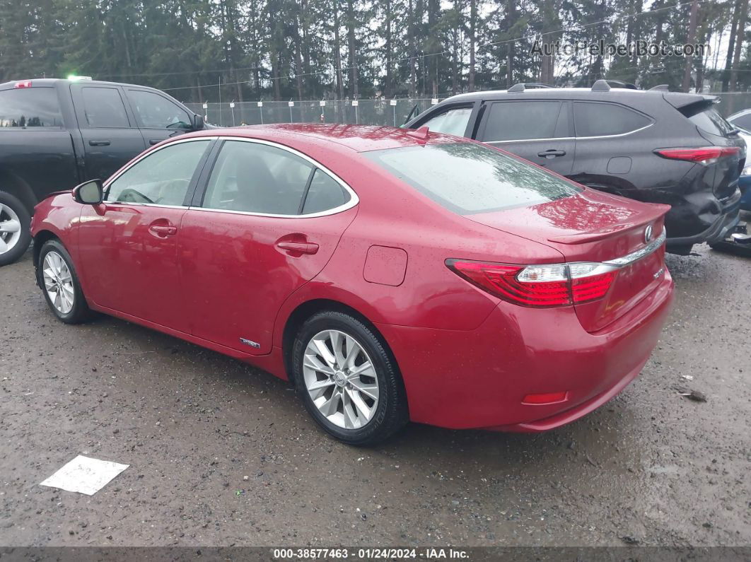 2013 Lexus Es 300h   Red vin: JTHBW1GG0D2020001