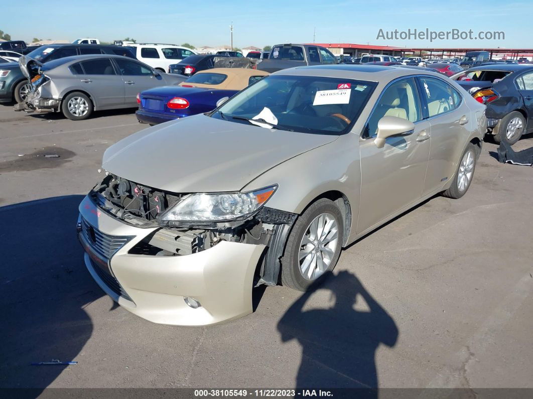 2013 Lexus Es 300h Hybrid Бежевый vin: JTHBW1GG0D2025232