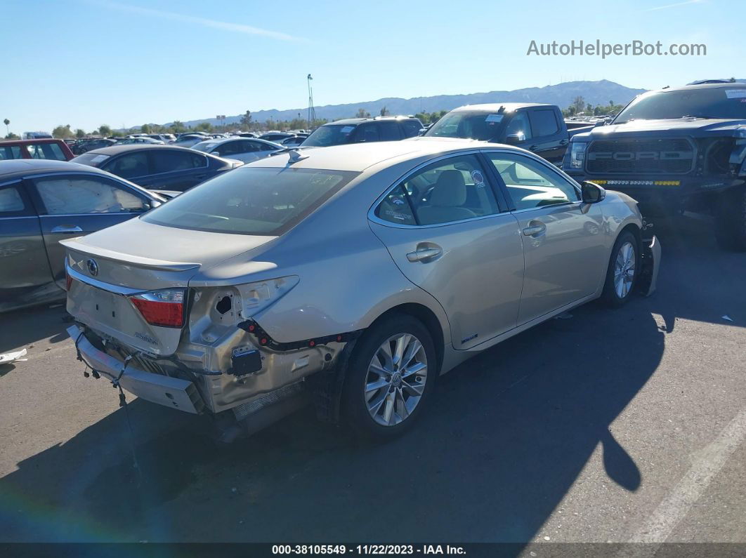 2013 Lexus Es 300h Hybrid Бежевый vin: JTHBW1GG0D2025232