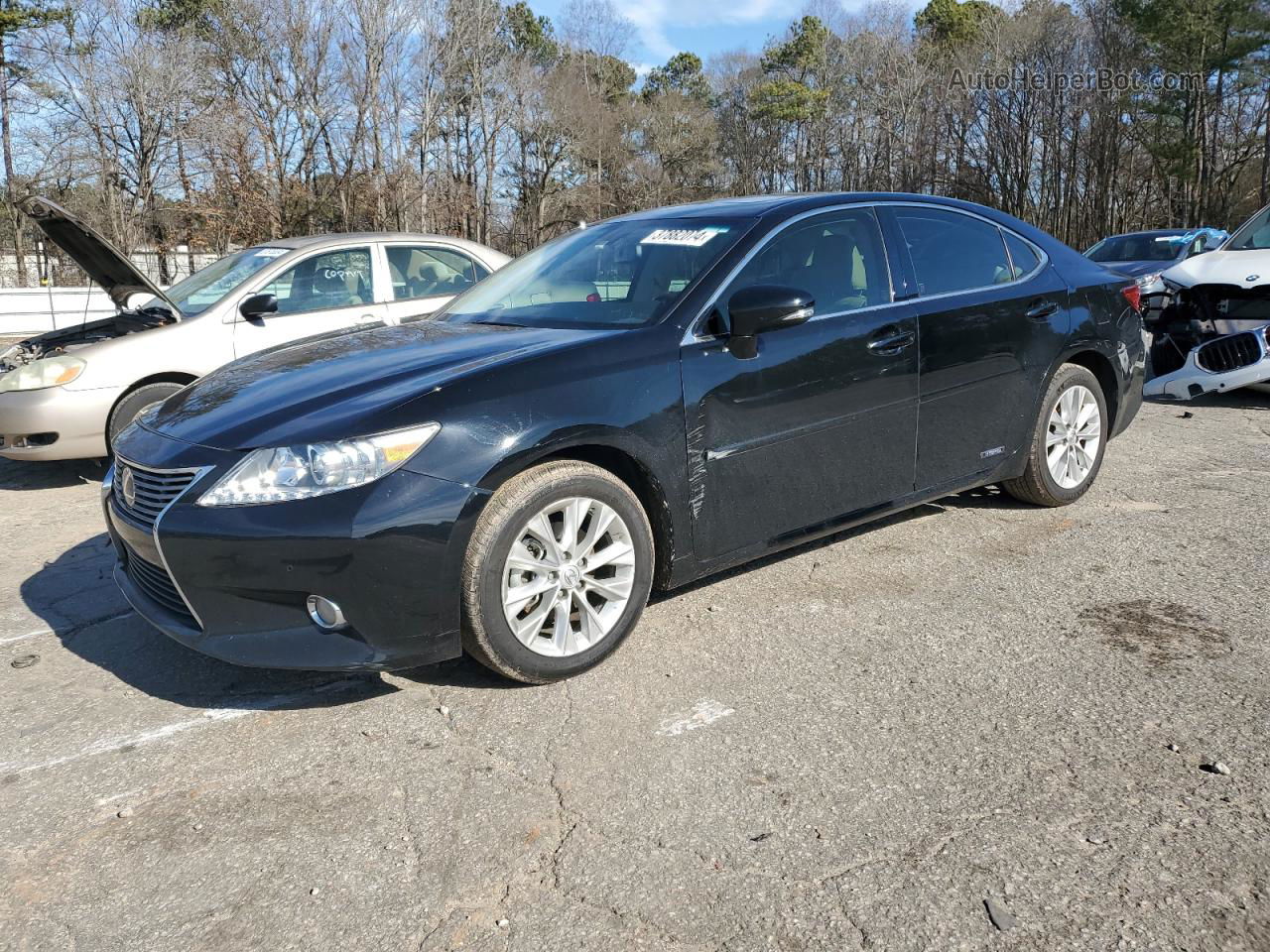 2013 Lexus Es 300h Черный vin: JTHBW1GG0D2035419