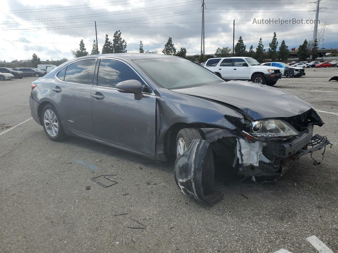 2014 Lexus Es 300h Gray vin: JTHBW1GG0E2039682