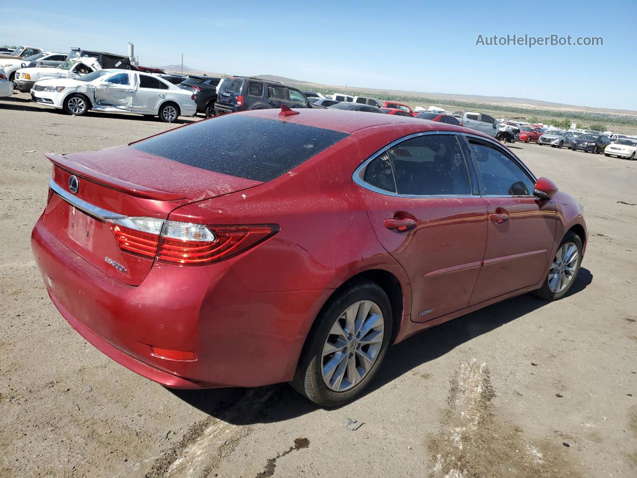 2014 Lexus Es 300h Maroon vin: JTHBW1GG0E2075839