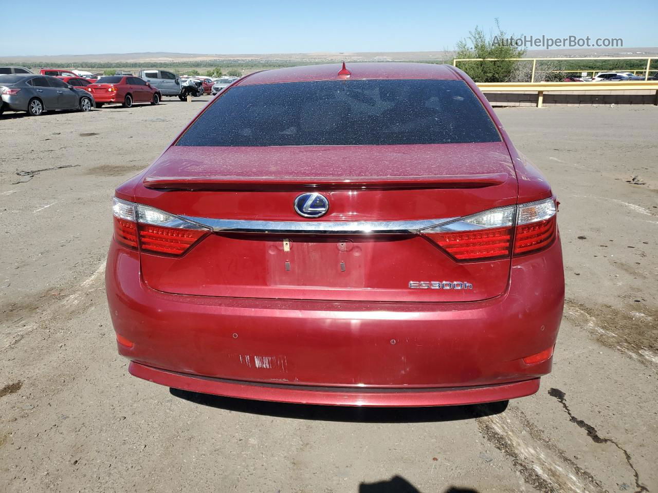 2014 Lexus Es 300h Maroon vin: JTHBW1GG0E2075839