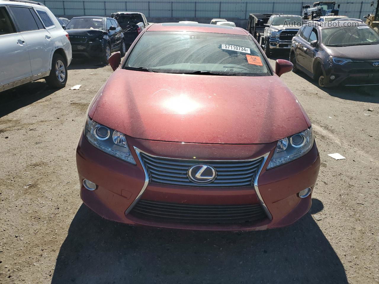 2014 Lexus Es 300h Maroon vin: JTHBW1GG0E2075839