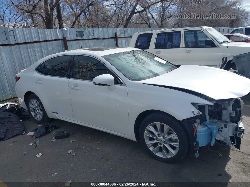 2015 Lexus Es 300h   White vin: JTHBW1GG0F2080590