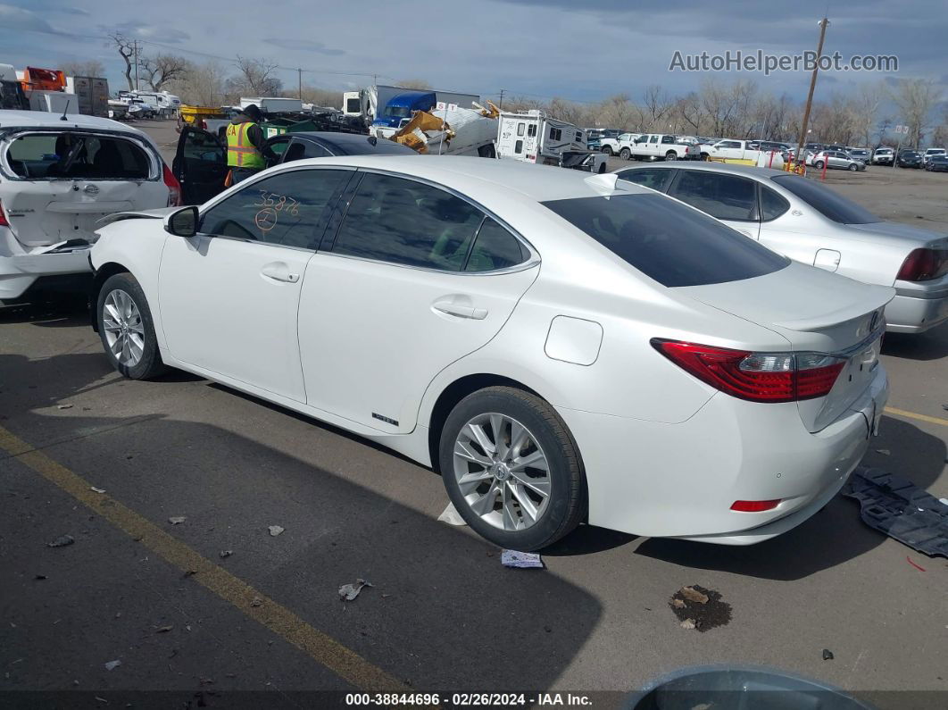 2015 Lexus Es 300h   White vin: JTHBW1GG0F2080590