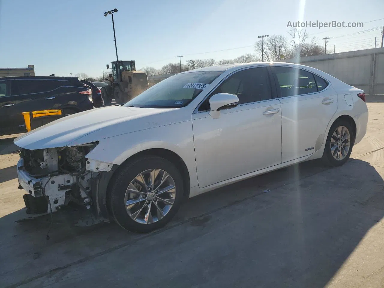 2015 Lexus Es 300h White vin: JTHBW1GG0F2081593