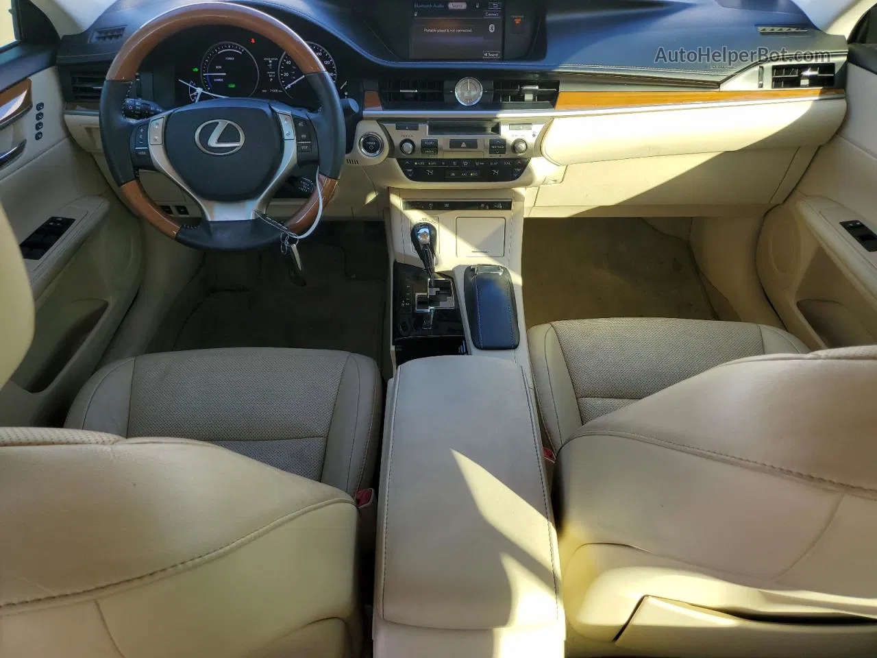 2015 Lexus Es 300h White vin: JTHBW1GG0F2081593