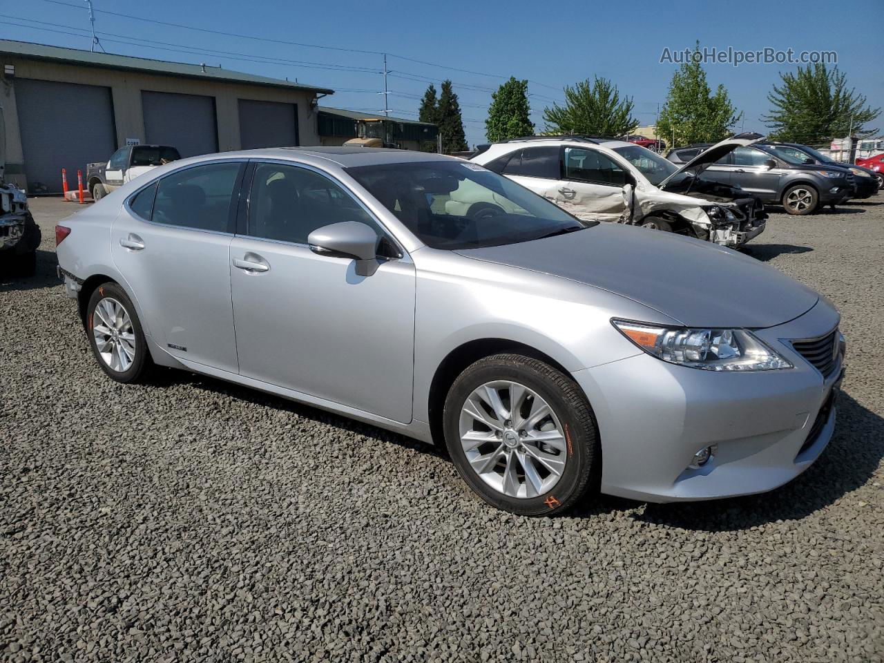 2015 Lexus Es 300h Серебряный vin: JTHBW1GG0F2084459