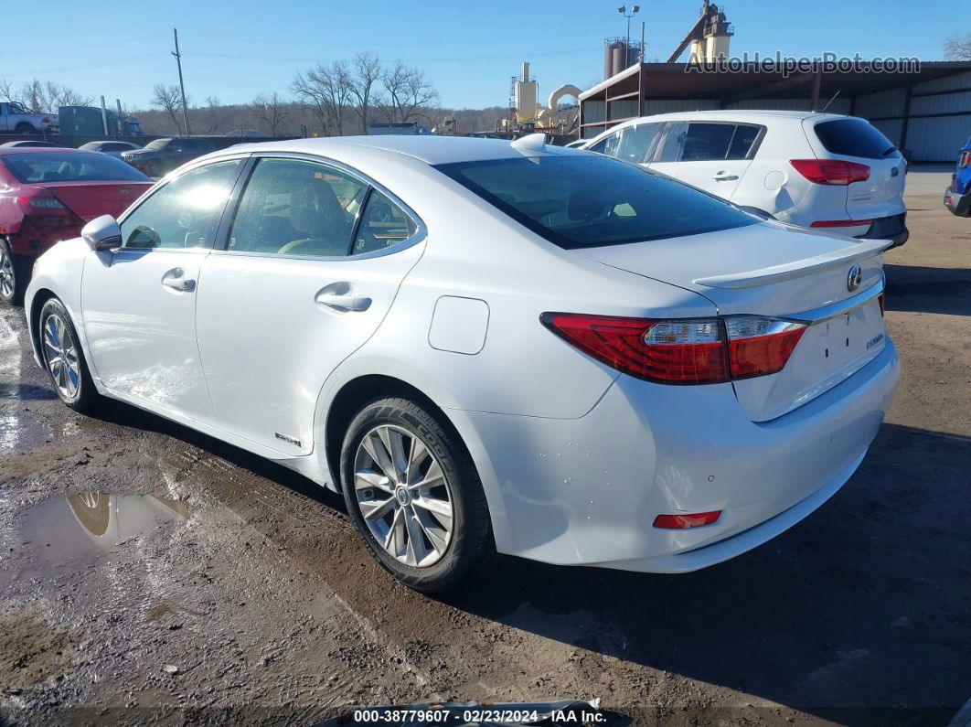 2015 Lexus Es 300h   White vin: JTHBW1GG0F2087250