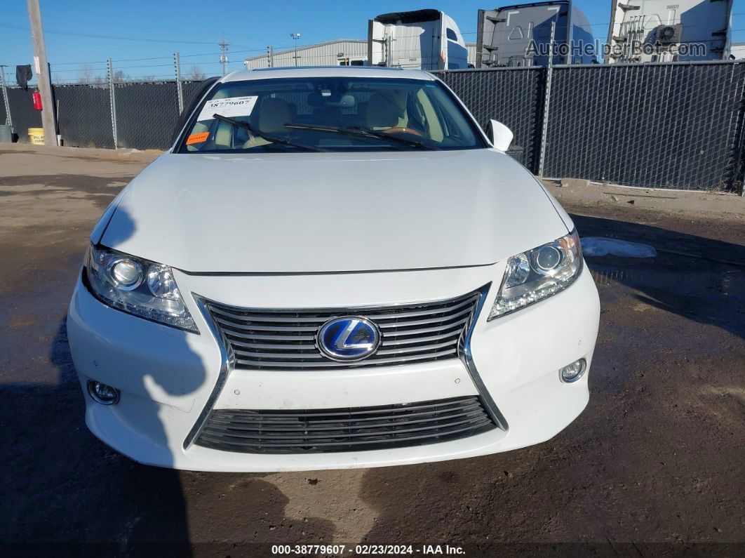 2015 Lexus Es 300h   White vin: JTHBW1GG0F2087250