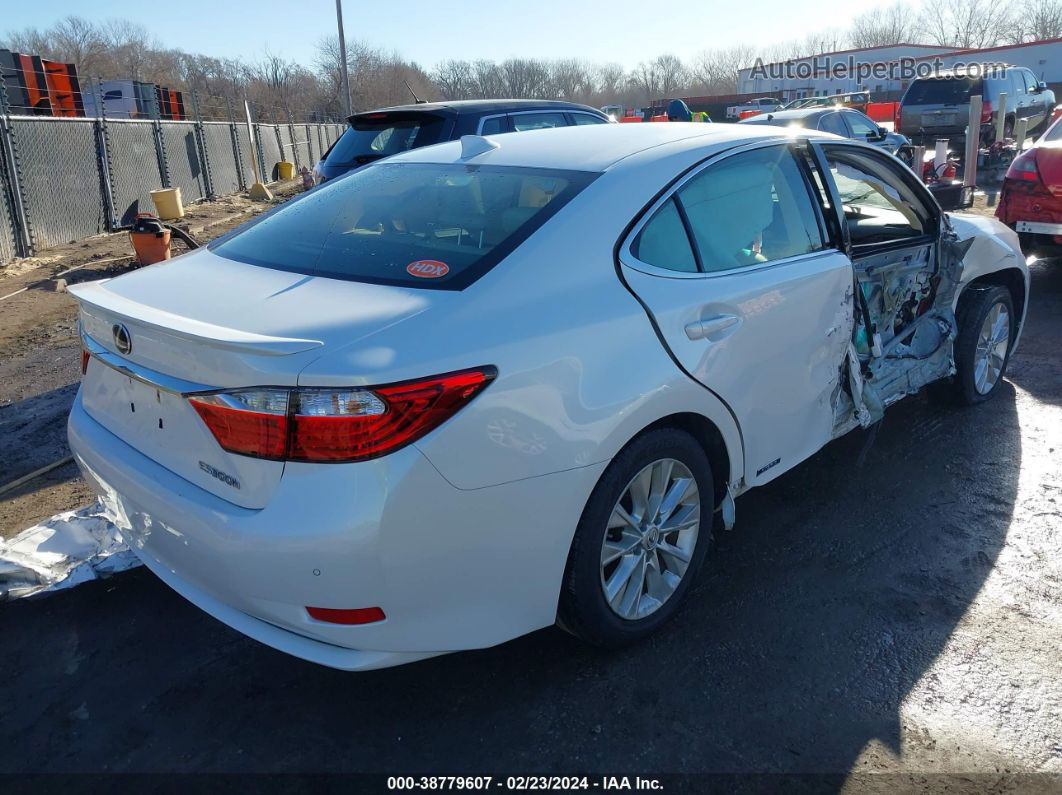 2015 Lexus Es 300h   White vin: JTHBW1GG0F2087250