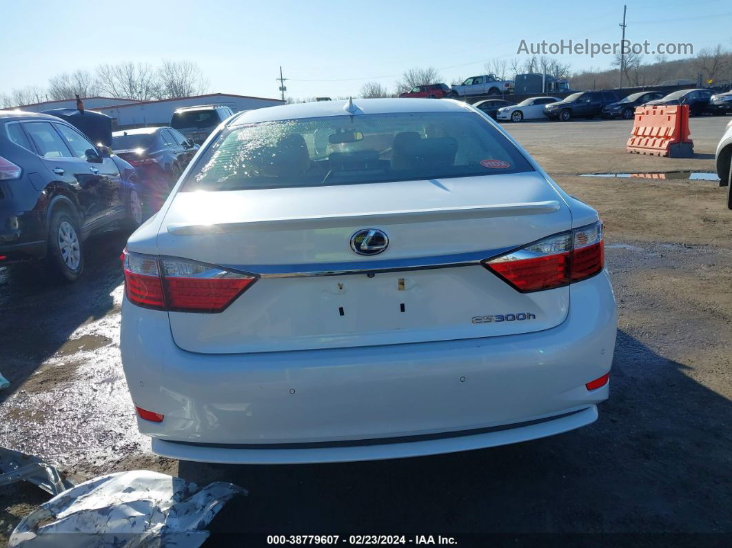 2015 Lexus Es 300h   White vin: JTHBW1GG0F2087250