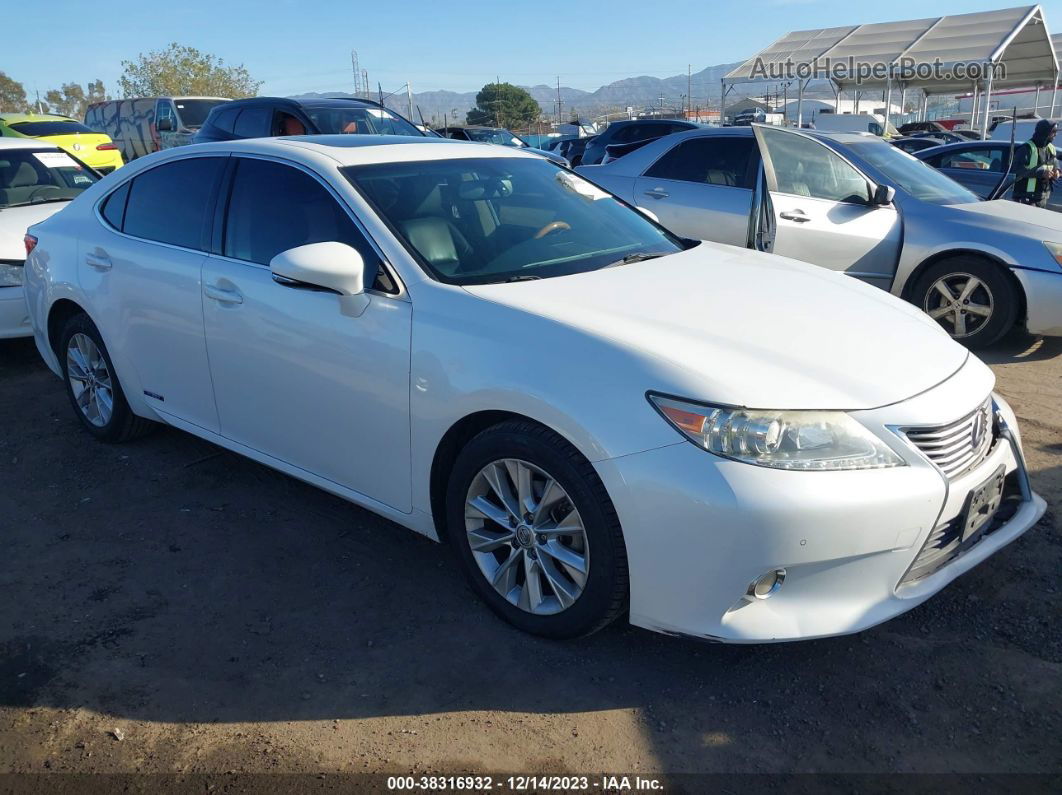 2015 Lexus Es 300h   White vin: JTHBW1GG0F2090066