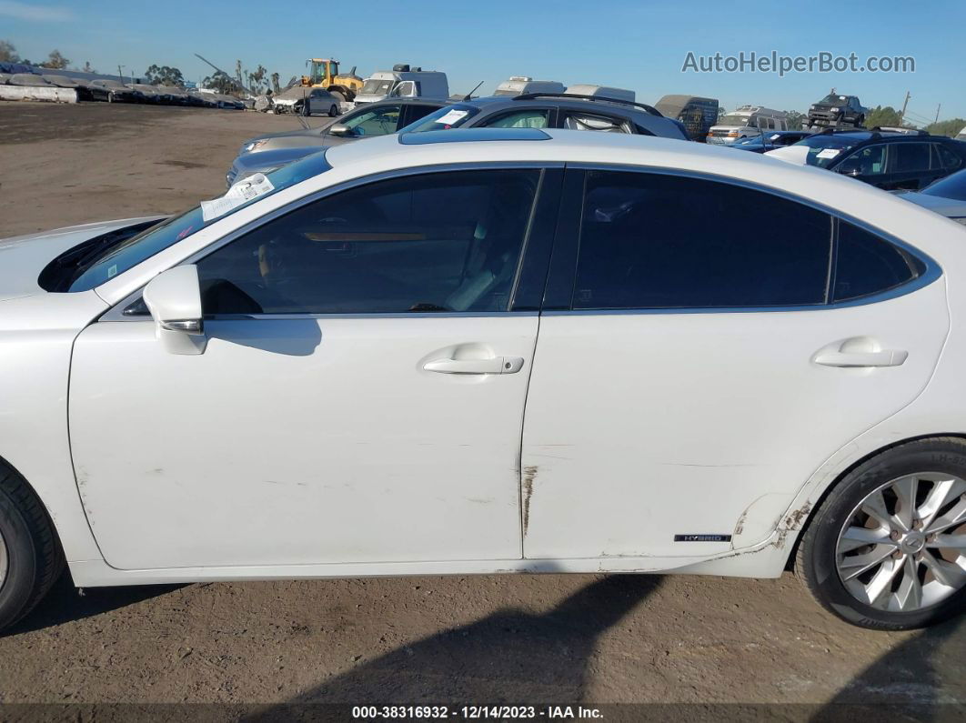 2015 Lexus Es 300h   White vin: JTHBW1GG0F2090066