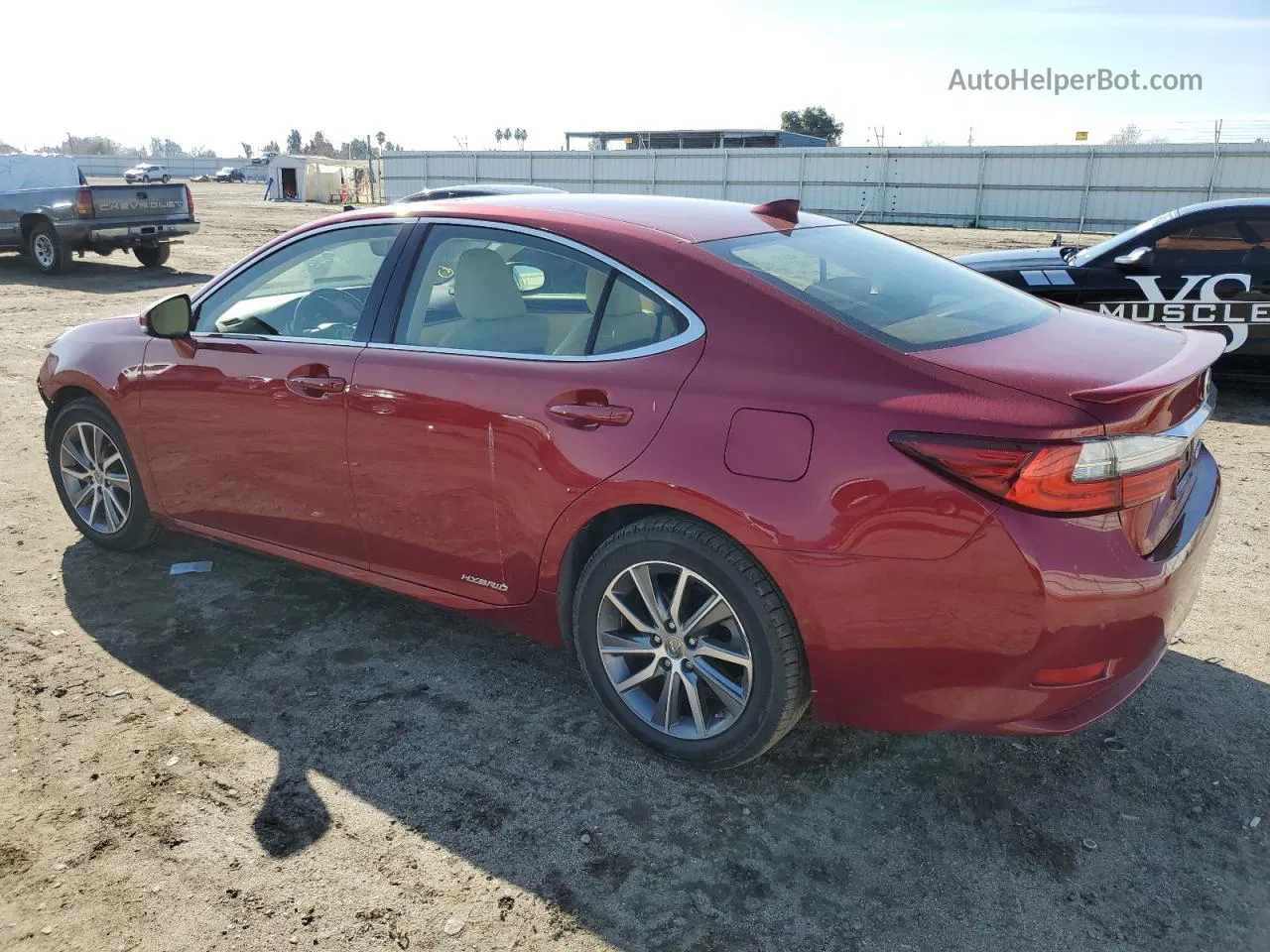 2016 Lexus Es 300h Burgundy vin: JTHBW1GG0G2105957