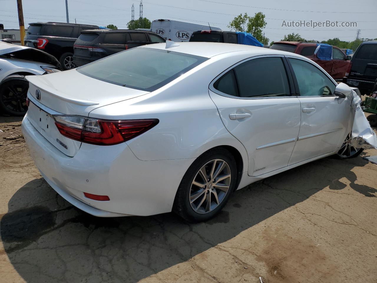 2017 Lexus Es 300h White vin: JTHBW1GG0H2140953