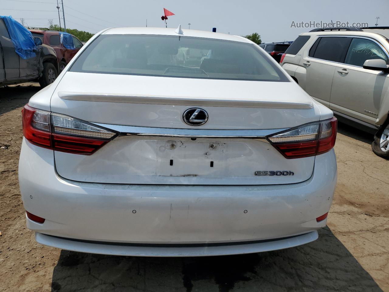 2017 Lexus Es 300h White vin: JTHBW1GG0H2140953