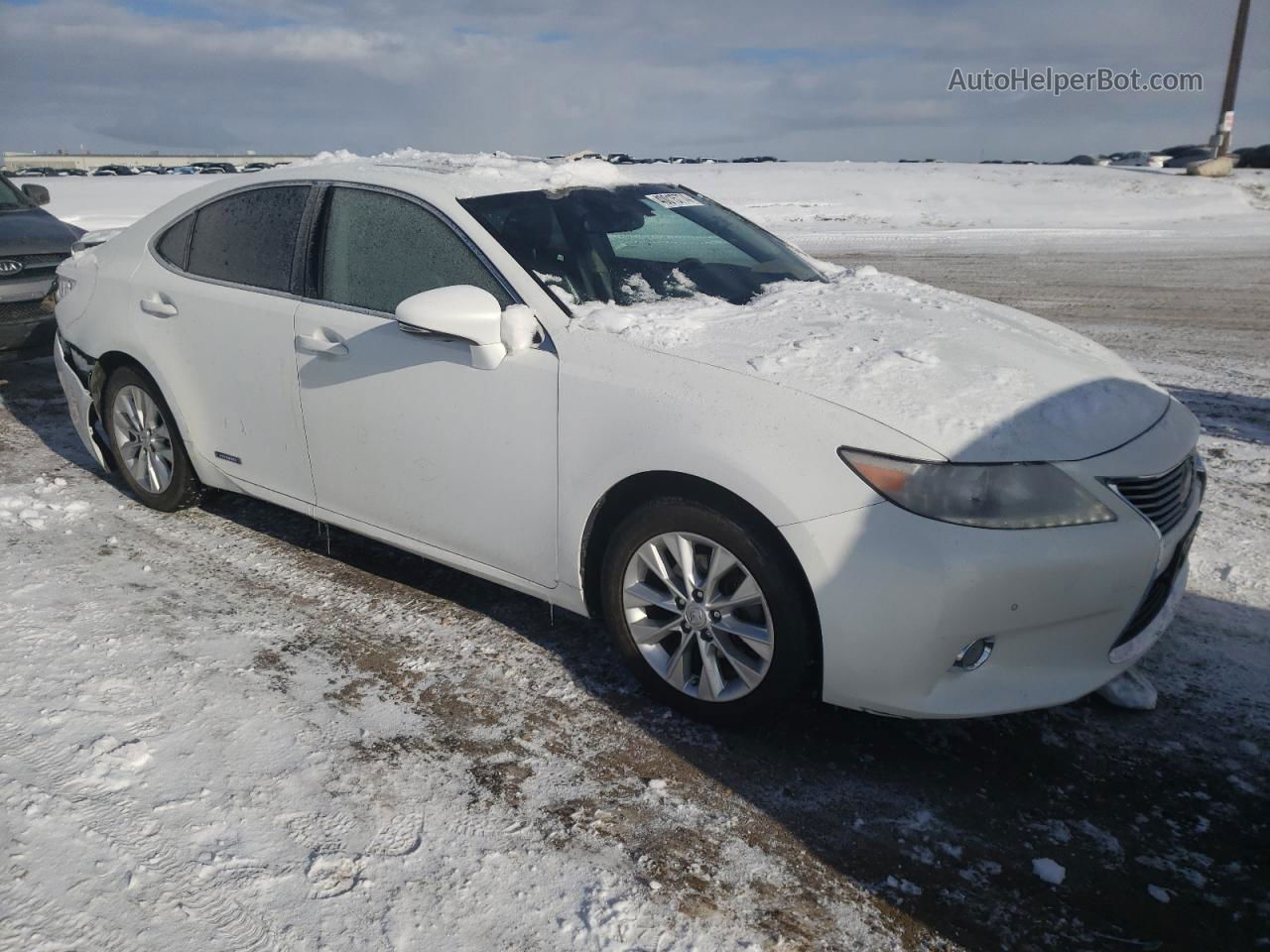 2013 Lexus Es 300h White vin: JTHBW1GG1D2012943