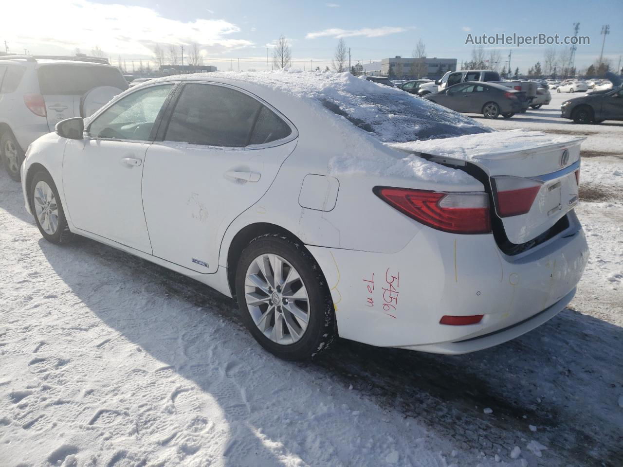 2013 Lexus Es 300h White vin: JTHBW1GG1D2012943