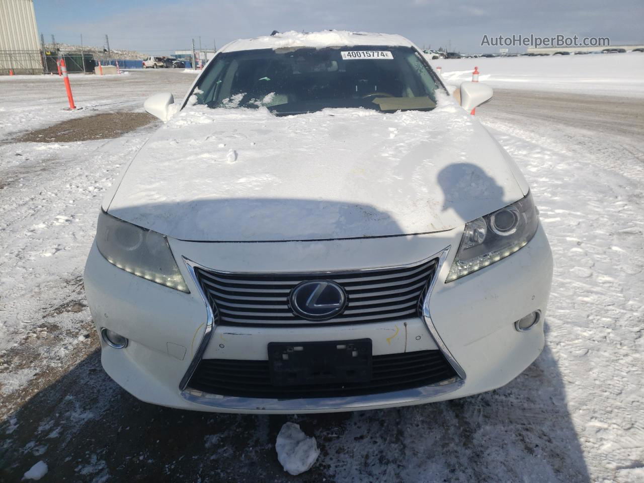 2013 Lexus Es 300h White vin: JTHBW1GG1D2012943