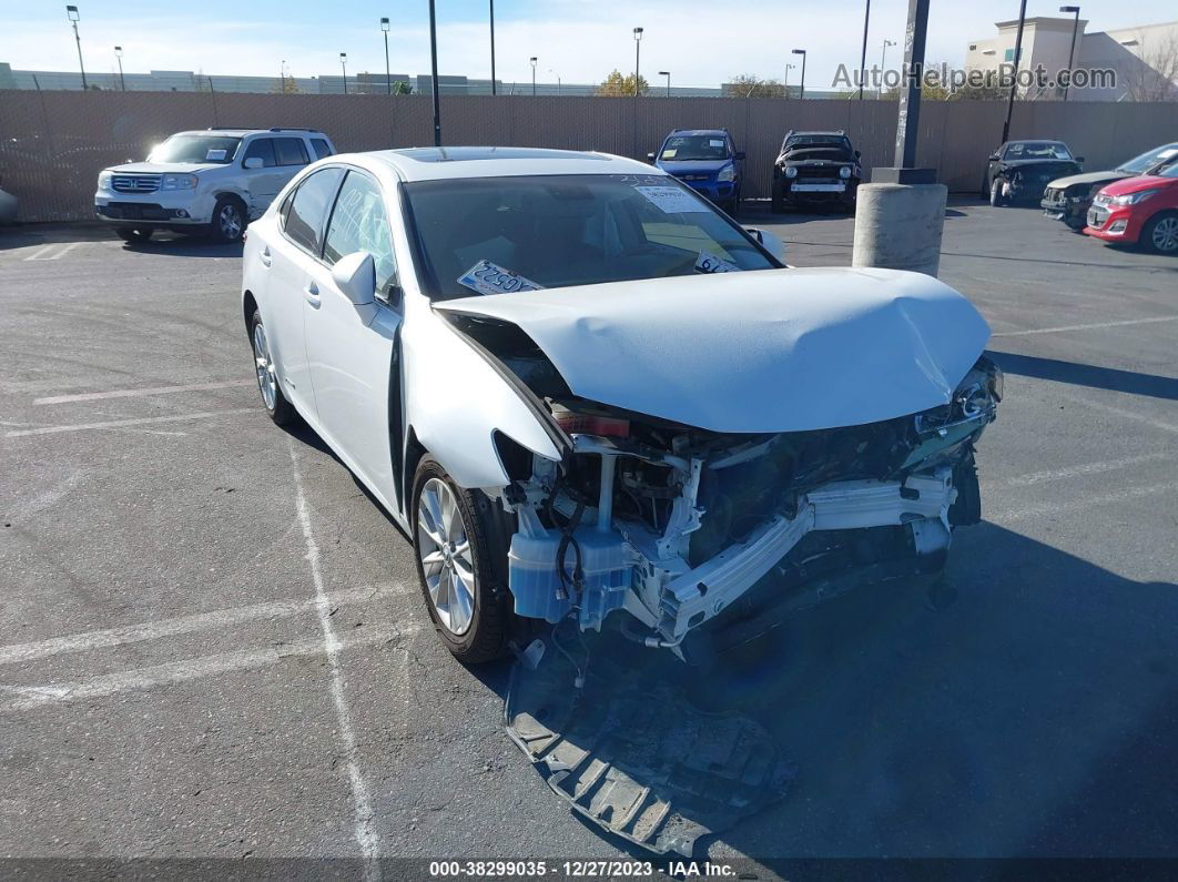 2013 Lexus Es 300h   White vin: JTHBW1GG1D2023005