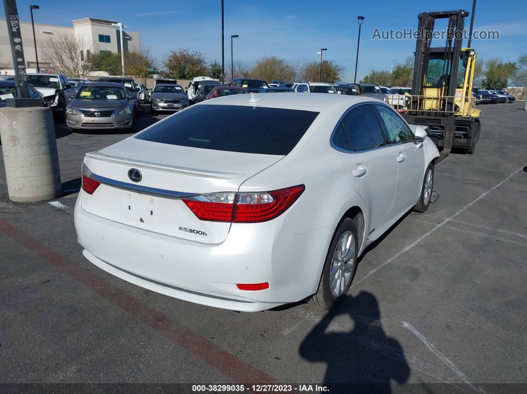 2013 Lexus Es 300h   White vin: JTHBW1GG1D2023005