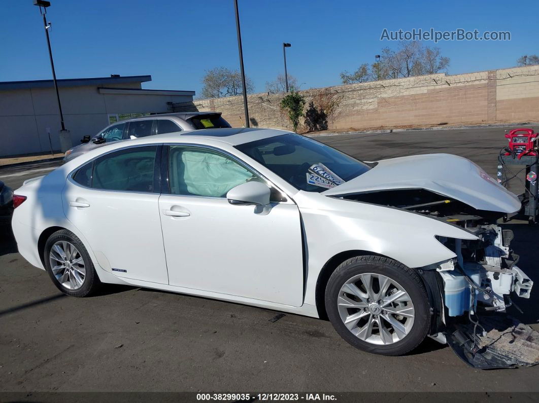 2013 Lexus Es 300h   White vin: JTHBW1GG1D2023005