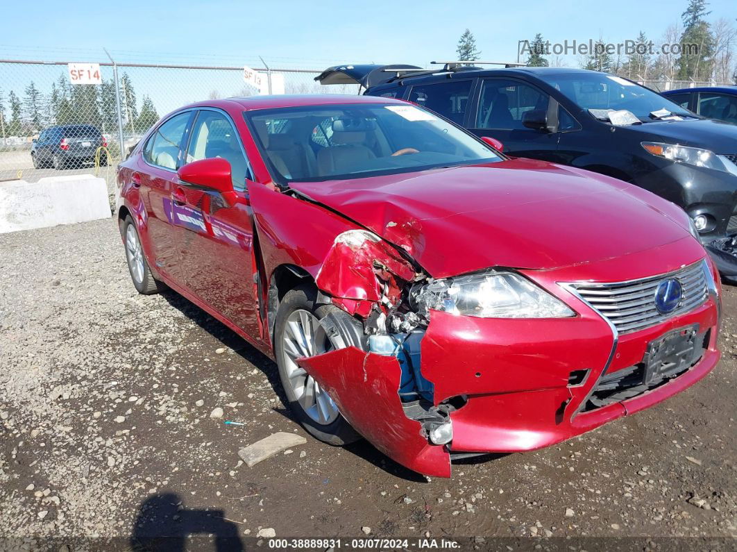 2013 Lexus Es 300h   Красный vin: JTHBW1GG1D2024154