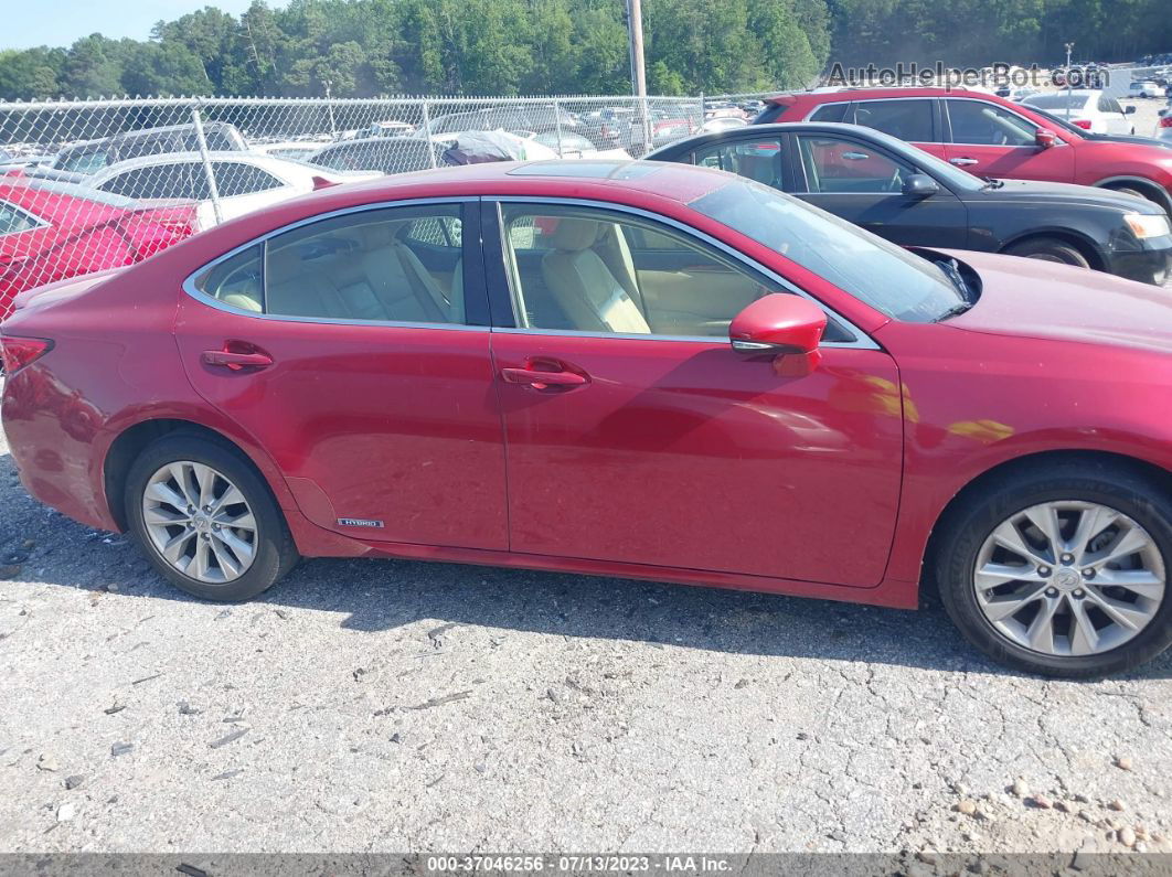 2013 Lexus Es 300h Hybrid Red vin: JTHBW1GG1D2028012